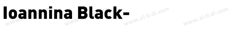 Ioannina Black字体转换